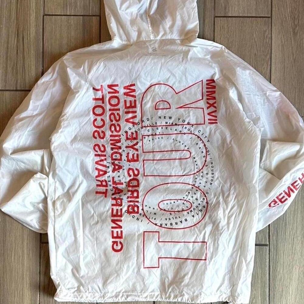 Travis Scott Birds Eye View Tour Windbreaker Jacket - Size S